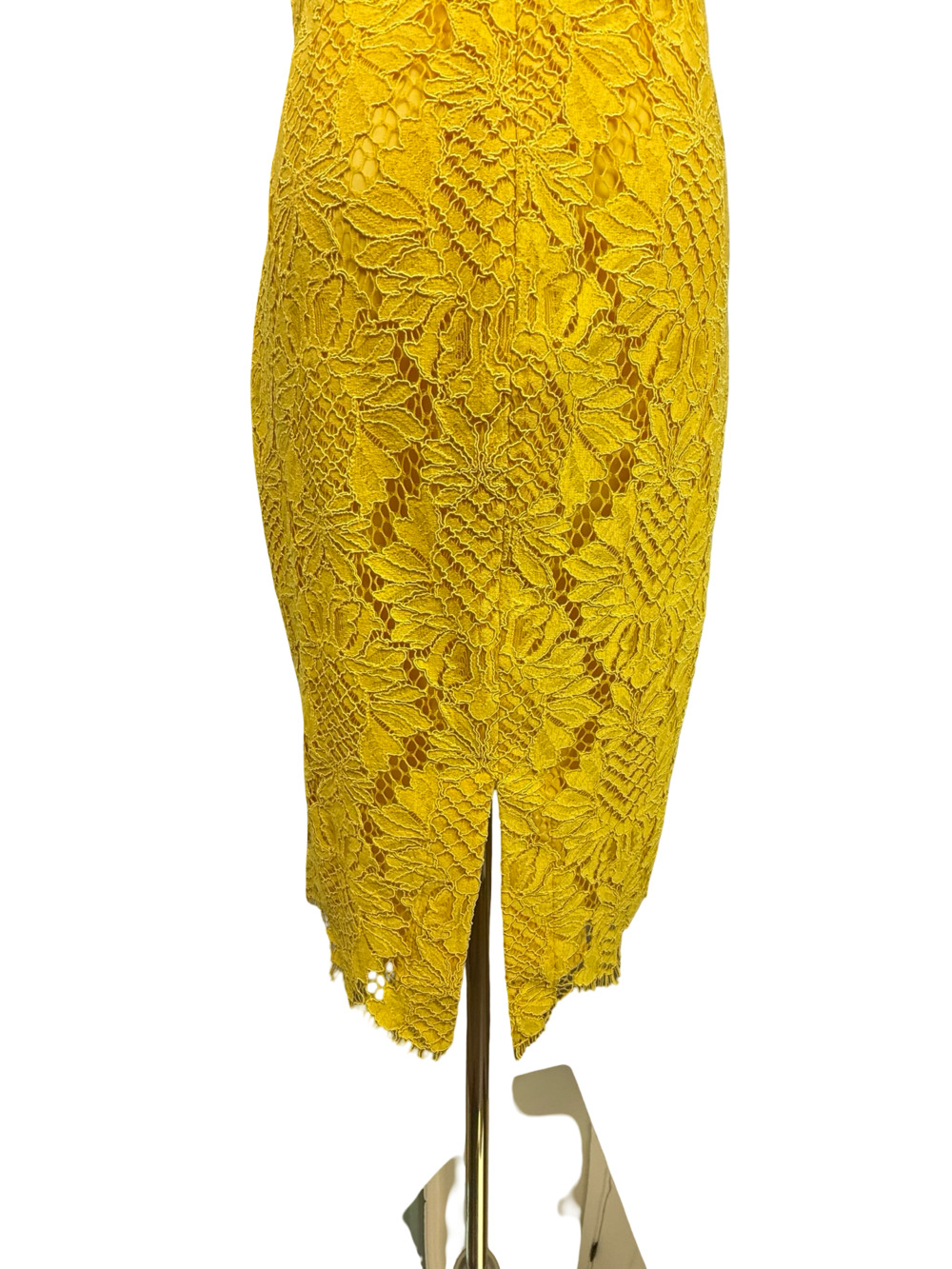 Trina Turk Yellow Floral Lace Sleeveless Sheath Dress Size 0 NWT! - Picture 6 of 10